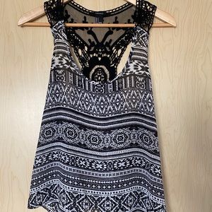 Forever 21: Lacy Racerback Tank Top